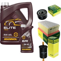 Mann Inspektionspaket 6L Mannol Elite 5W-40 FüR Dacia Logan MCV 1.6 16V Duster