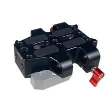 Universal 1/4"&3/8" Baseplate With Dual 15mm Rod Rail Clamp For Camera Cage