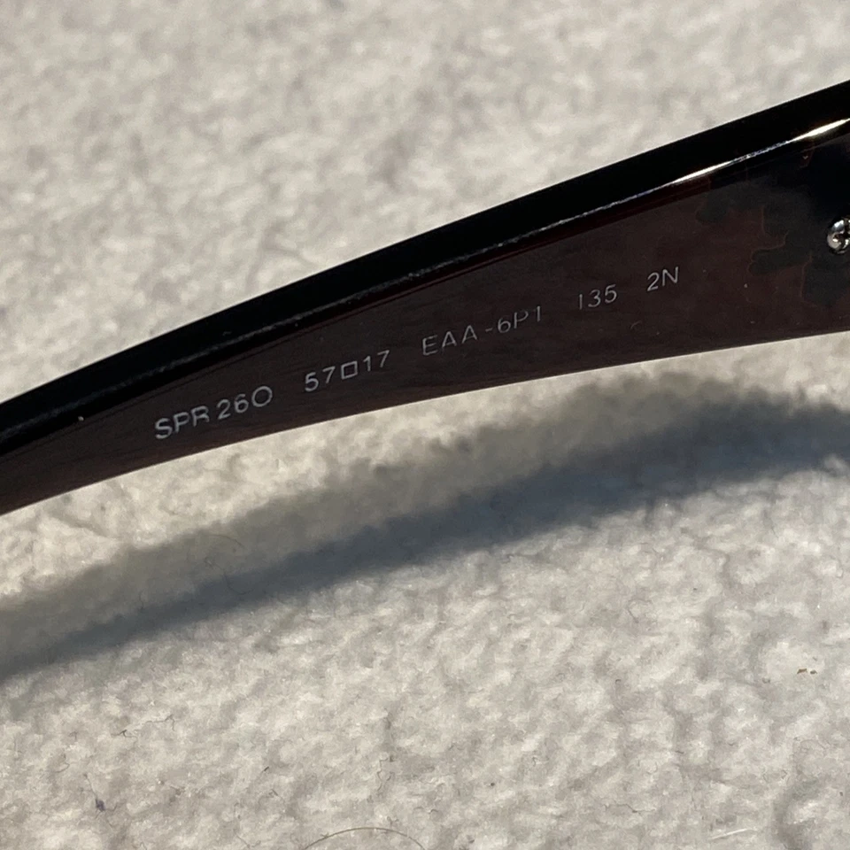 Monturas de gafas Prada SPR 26O EAA-6P1 57-17-135 borgoña púrpura hechas en Italia Foto 4 de 4