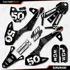 Black Savage Racing Graphics Kit fits 16-23 KTM 50sx 50 sx Decal Sticker