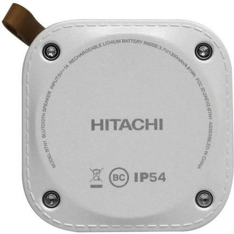 Hitachi BTN1 Portable Bluetooth  Speaker (White) - Image 3 of 4