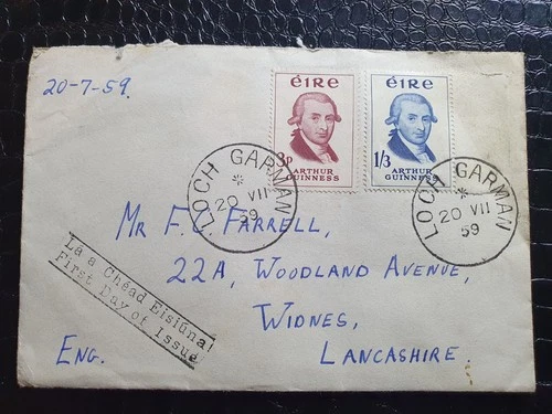 IRELAND EIRE 1959 *ARTHUR GUINNESS* FIRST DAY COVER #3038