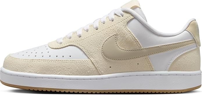 NIKE Court Vision Low Shoe (Women), IB5873, Pale Ivory Lt Orewood
