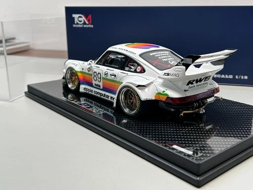 TGM Model 1/18 Porsche RWB 964 White apple Resin Model Car--89# - Picture 3 of 13