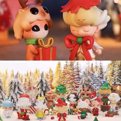 Authentisches Dimoo Weihnachten 2019 Serie bestätigt Blind Box Figur Spielzeug
