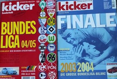 2 Sonderkicker - Kicker - Bundesliga 2004/05 + Finale 2003/04 - SV Werder Bremen