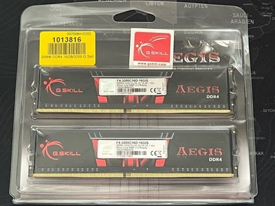 G.SKILL Aegis 16GB (2x8GB) DDR4 DIMM 3200MHz CL16 F4-3200C16D-16GIS
