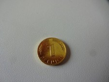 BRD - Gl&uuml;ckspfennig 1989 vergoldet - Pr&auml;gest&auml;tte J