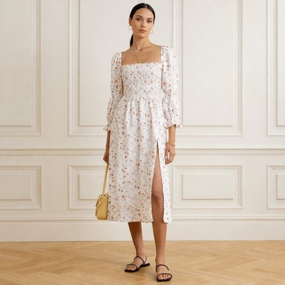 chinese dress ladies HELWAN linen dress – Le Kasha main image 0