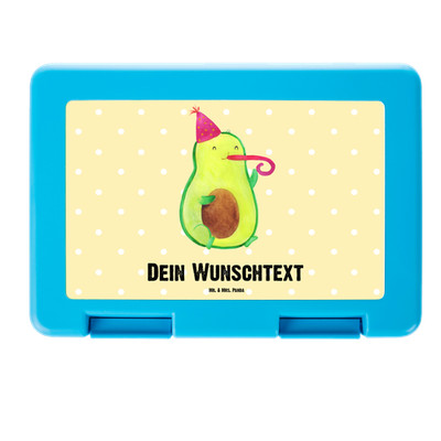 Brotdose Personalisiert Avocado Feier - Personalisierte Geschenke Brotbox Tr..