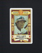 1982 Permagraphics ROD CAREW credit card ANGELS Perma Graphics