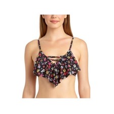 NWT California Waves Floral Bralette Top Womens Swimsuit Size Medium M 20 M472