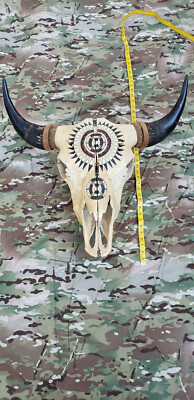 Native American Indian Steer Cow Skull Wall Decor Souix Navajo