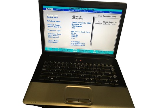 HP Compaq Presario CQ50 Laptop AMD Dual Core 2.0MHz 2GB 200GB HDD NO(OS/Battery) - Picture 4 of 10
