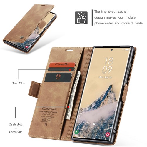 For Samsung Galaxy S25 Ultra, Caseme Magnetic Leather Wallet Case Flip Cover - Picture 6 of 22