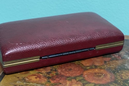 ELGIN DeLuxe Watch Box ONLY Red Clamshell Presentation Wristwatch Case - Picture 8 of 9