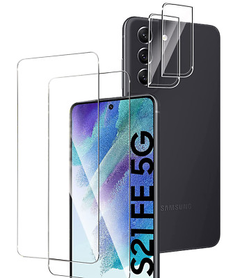 2X Schutzglas ( Display + Kamera ) für Samsung Galaxy S21 FE 5G Hartglas 9H