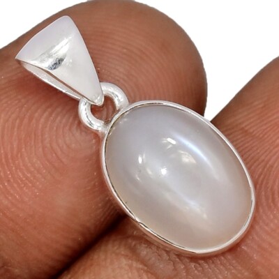 Natürlicher Pfirsich Mondstein - Srilanka 925 Sterling Silber Anhänger Schmuck CP68820