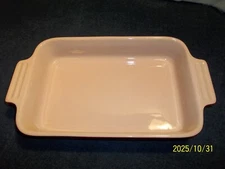 HTF Le Creuset Poterie Stoneware Red Rectangular Baking Dish 12 3/8" x 7" x 2"