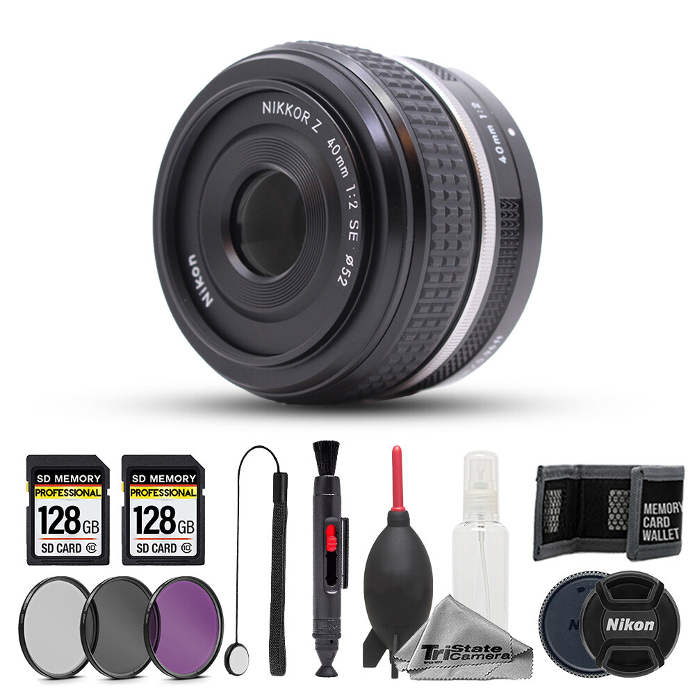 Nikon NIKKOR Z 40mm f/2 (SE) Lens - 11pc 256GB Memory Care Bundle