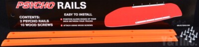 Vision Psycho Brand 14.5'' Skateboard Rails ORANGE