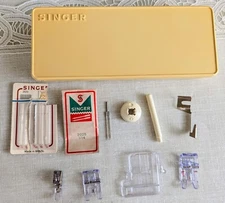 Vintage Singer Accessories parts snap-on presser feet, 2025 1/14 double needle