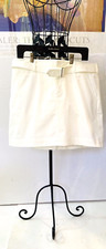 Ralph Lauren Golf Skirt Blk Lbl Belt Silvertone Buckle Cott/Elast sz 12 NWOT