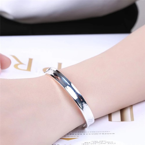 Pulseras abiertas redondas suaves DOTEFFIL 925 joyería - Imagen 2 de 6