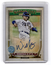 2020 Topps Gypsy Queen Whit Merrifield Auto Bazooka Back /25 GQA-WM