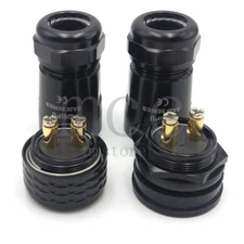 WEIPU SA28 2 Pin Docking Aviation Screw crimping Waterproof Wire Cable Connector