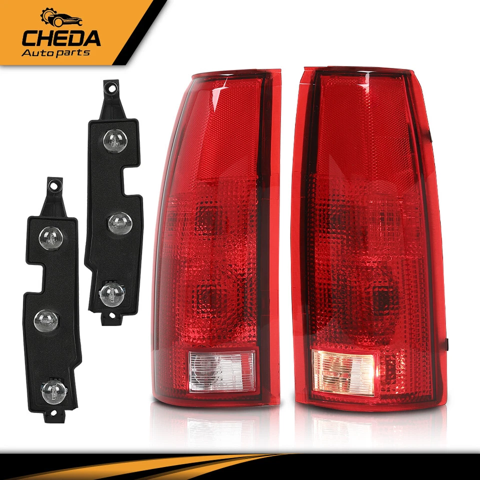 Par de luces traseras con bombilla 88-98 Chevy GMC C10 C/K 1500 Suburban Tahoe Yukon Pickup Foto 2 de 4