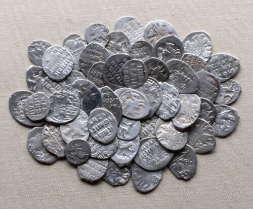 Russia, IVAN IV,1547-1584, lotto di 50 monete, copeco argento, bilance #54 - Foto 1 di 1
