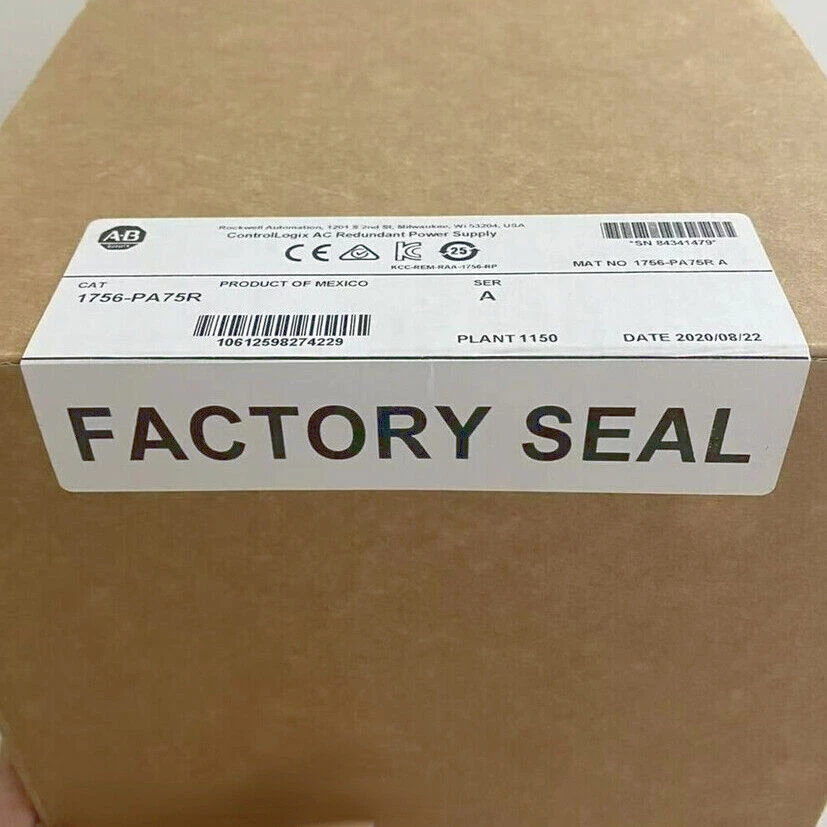 New Factory Sealed Allen-Bradley 1756-PA75 ControlLogix AC Power Supply CA STOCK - Image 3 of 3