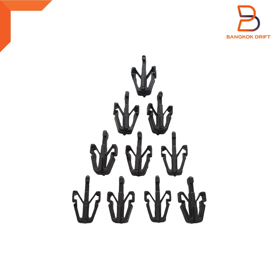 10 x Sujetador de clip de rejilla delantera para camioneta Isuzu TFR TF KB más rápido D-Max 81-10 Foto 4 de 4