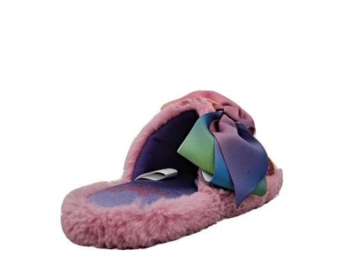 Pantuflas Nickelodeon JoJo SIWA Estrella Brillante Remolino Raspado Nuevas con Etiquetas Arco Iris Talla 13-1, 2-3 - Imagen 4 de 6