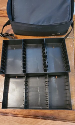 Vtg Case Logic 2 Sided Audio Cassette Tape Carry Case 60 Tape Capacity - Picture 3 of 3
