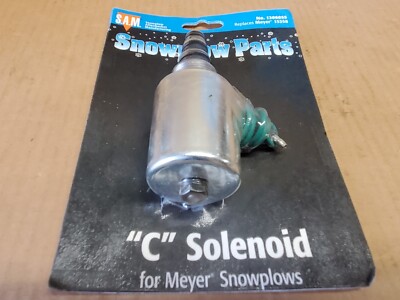 SAM 1306055 C Solenoid Assembly Valve & Coil Green Wire E47 E57 E60 Meyer 15358