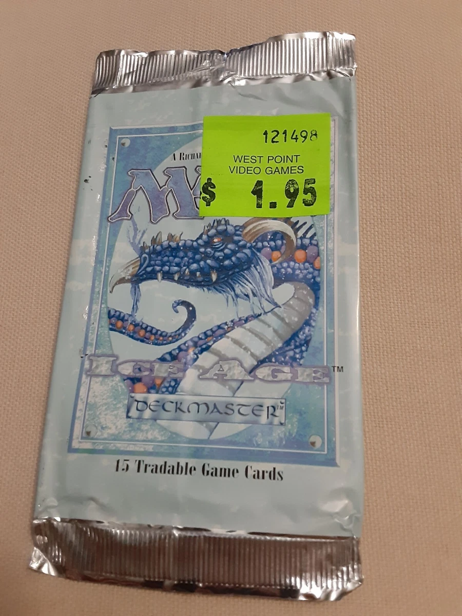 Magic The Gathering Ice Age Booster Pack mtg empty wrapper no cards