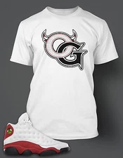 Back To School OG Graphic Sneaker Sport Tee Shirt Match J13 OG Pro Club Shaka