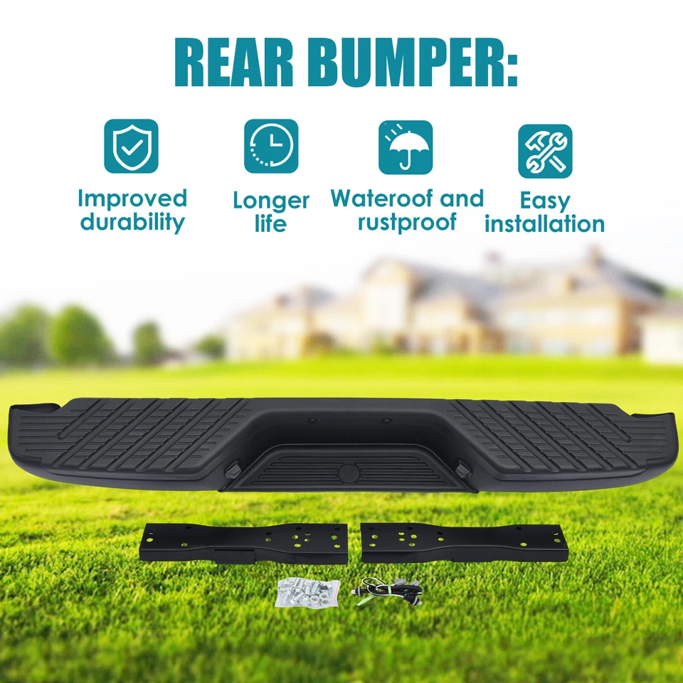 Conjunto de parachoques trasero imprimado negro para Nissan Frontier NI1102140 1998-2004 Foto 3 de 4