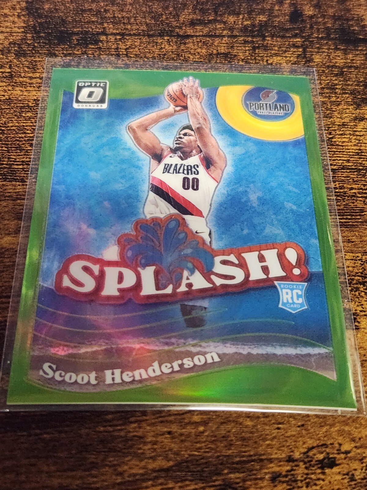 SCOOT HENDERSON GREEN SPLASH 2023-24 OPTIC NO. 15 118/149