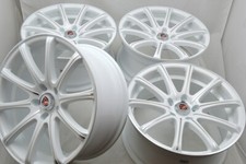 Set Of 4 New 18x8 Ddr Elite White Polished 18 Rims Wheels 5x114.3 38mm Offset