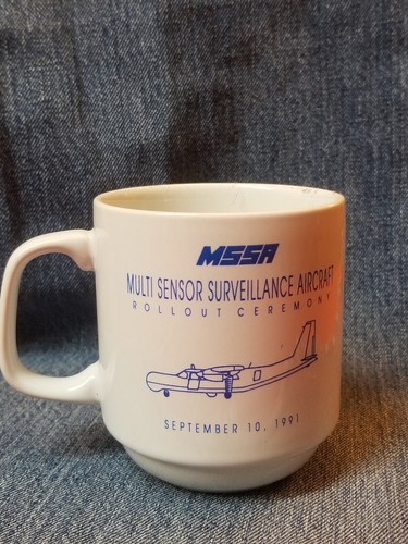 Vintage Westinghouse MSSA Multi Sensor Surveillance Aircraft Rollout Coffee Mug - Picture 2 of 4