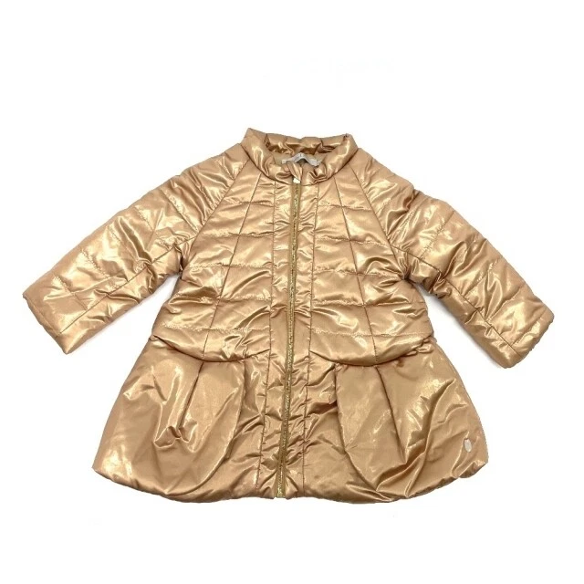 Manteau Dior rempli bébé fille survêtement doudoune polyester champagne type or