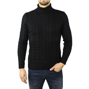 pullover nero uomo