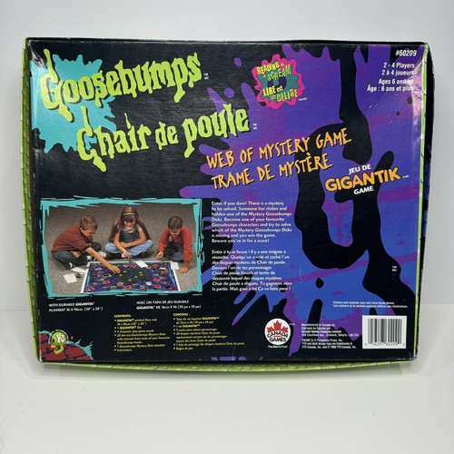 1996 YTV Gigantik Goosebumps Web of Mystery Game Complete - LIKE NEW - Picture 9 of 9