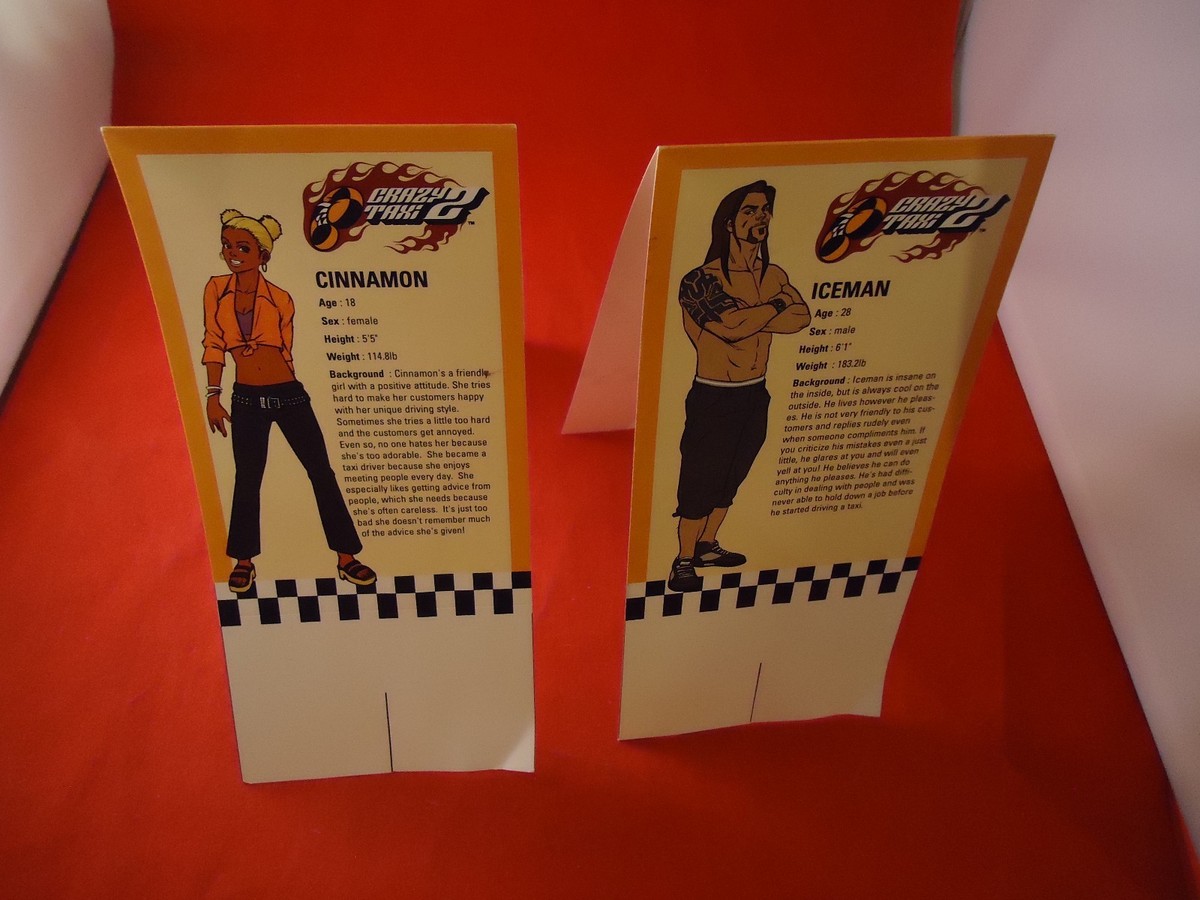 Crazy Taxi 2 Sega Dreamcast Standup Character Promo Ice Man
