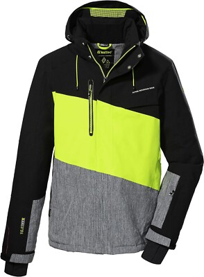 Killtec Herren Skijacke Winterjacke 10.000mm Wasserdicht Schwarz L P1972