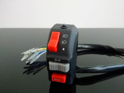 Lenker-Schalter links Armatur Handlebar Switch commutateur guidon schwarz Ø22mm