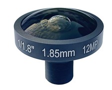 12MP 4K6K 1/1.8" 1.85MM Wide Angle Fisheye HD M12 Industrial Lens Machine Vision